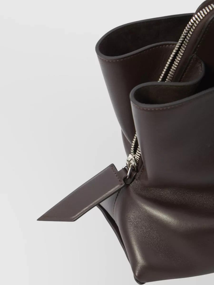 The Attico La Passeggiata Medium Leather Shoulder Bag