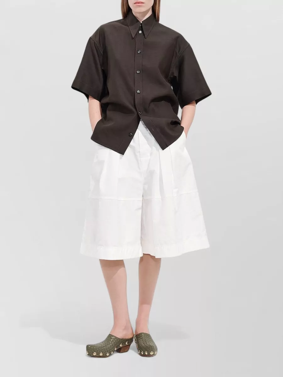 Bottega Veneta cotton wide-leg culottes