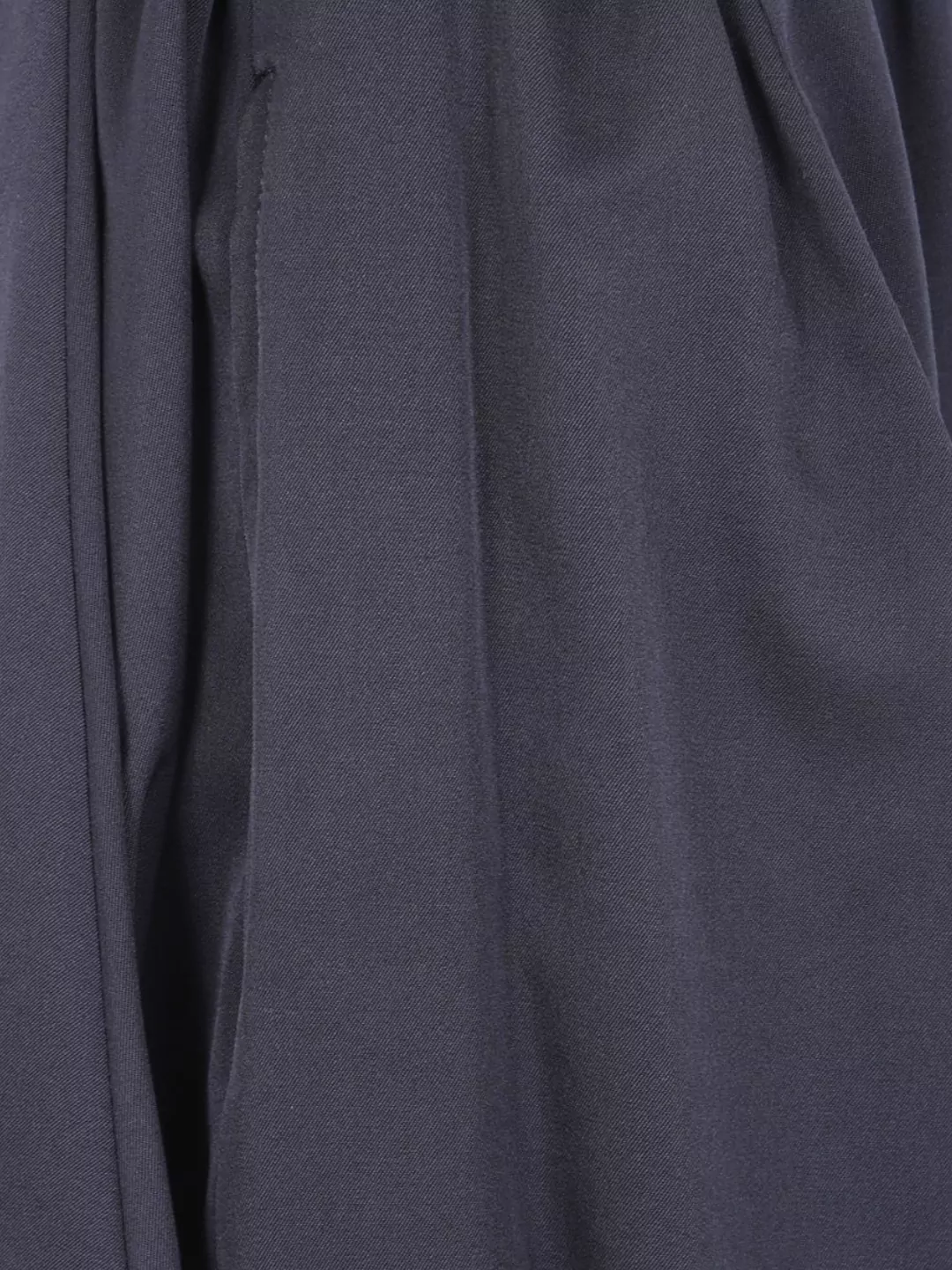 Comme Des Garçons Wide Leg Draped Trousers With Elastic Waistband