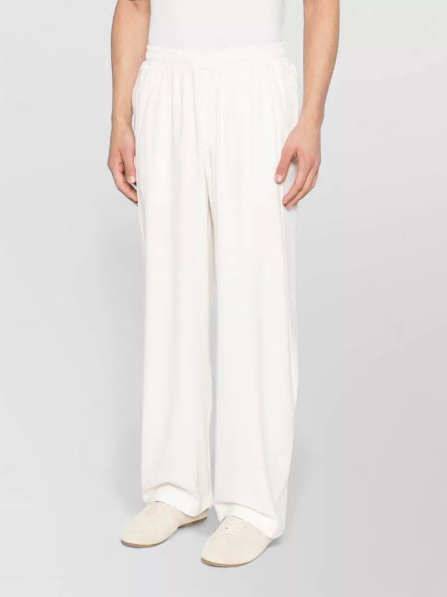 Emporio Armani Straight Cut Trousers Side Pockets Wide