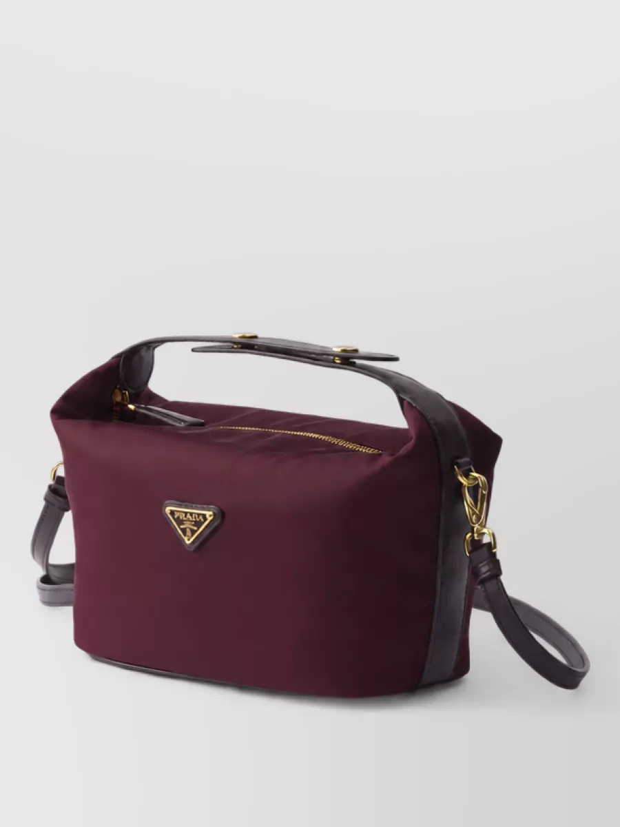 Prada mini leather clutch bag