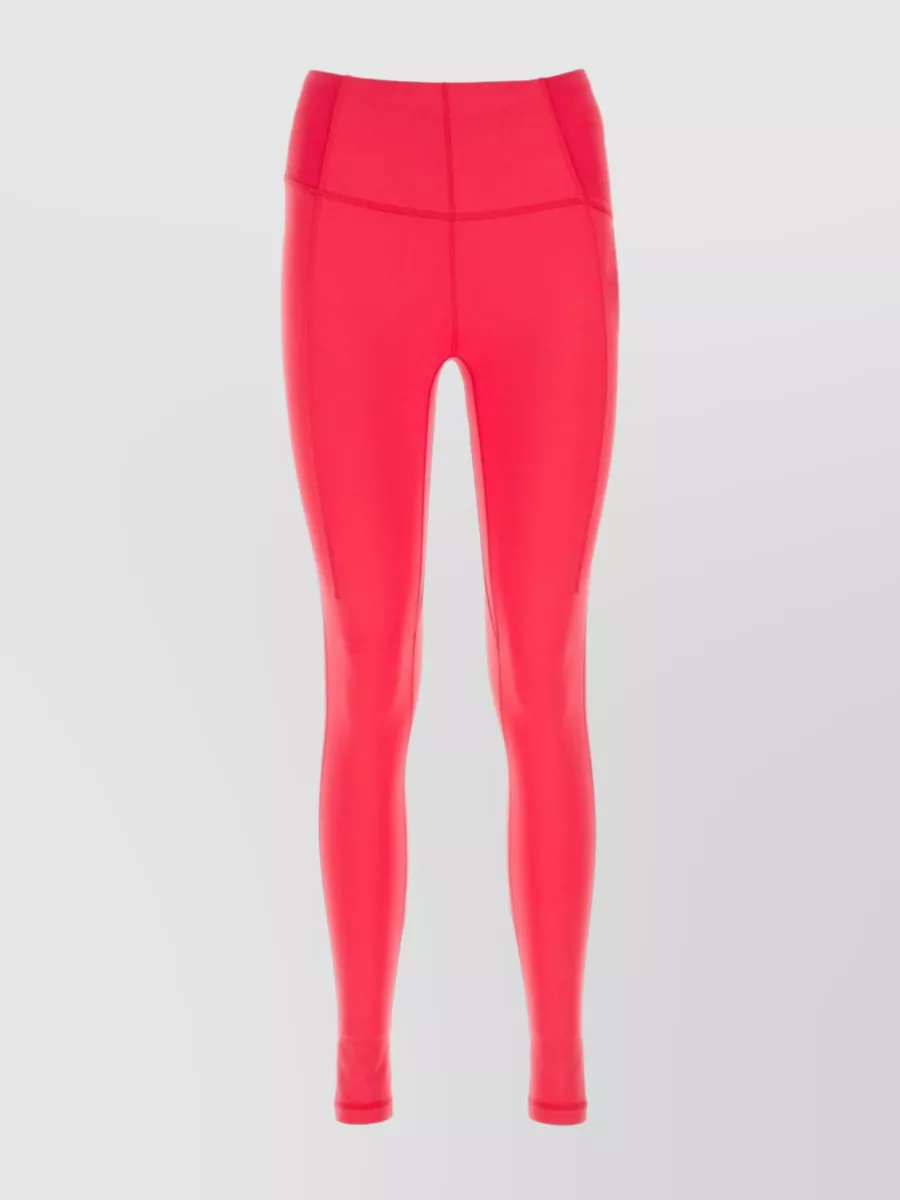 Shop Sweaty Betty Nylon Leggings With Stretch And Side Pocket In Red