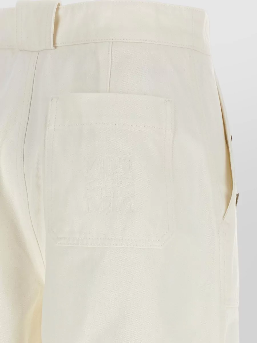 Max Mara High-Rise Wide-Leg Cotton Trousers