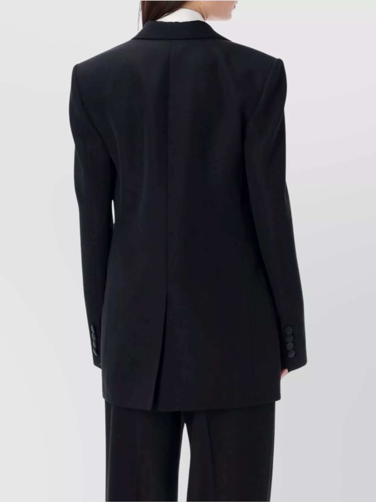 Stella Mccartney Peak Lapel Double-Breasted Tuxedo Blazer