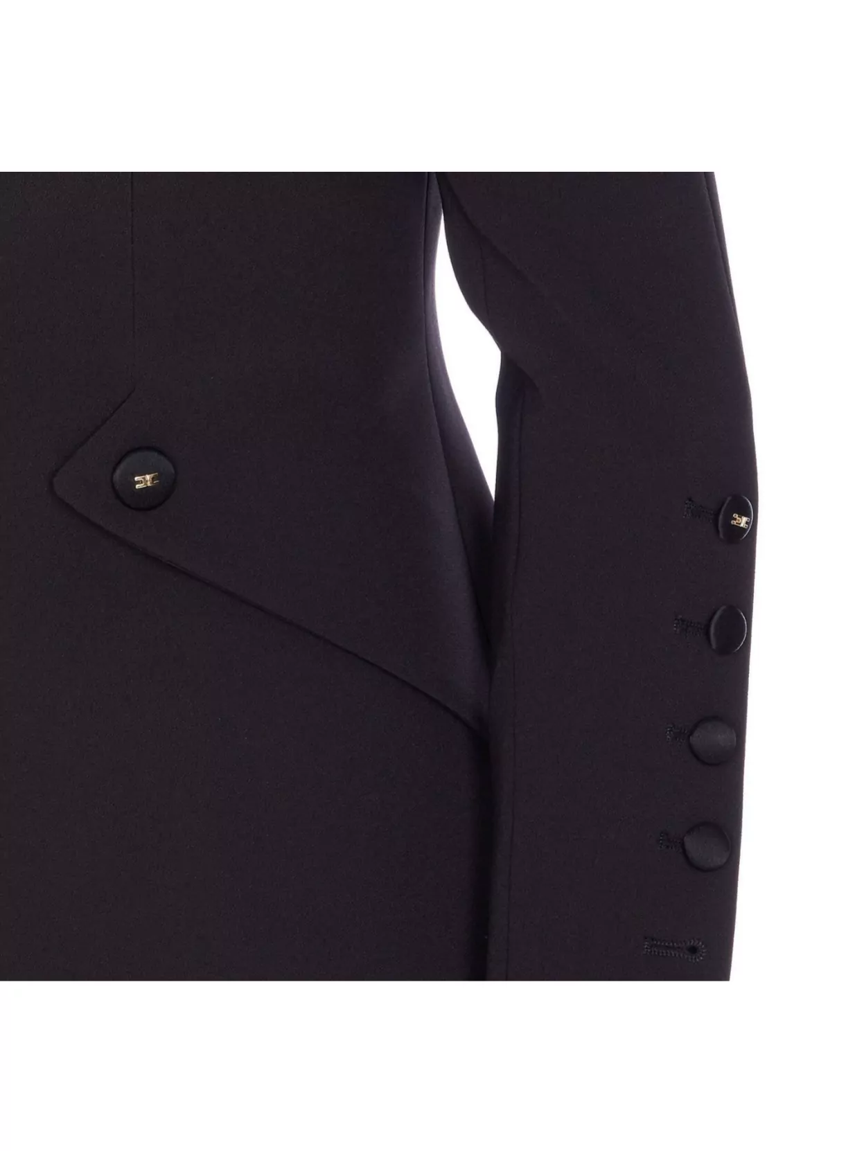 Elisabetta Franchi Single-Breasted Jacket With Notched Lapel