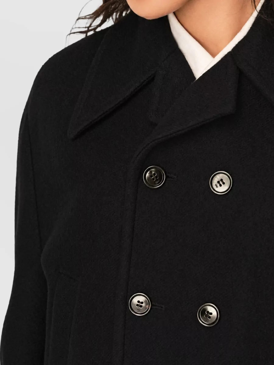 Ami Paris Wool Double-Breasted Bomber Jacket