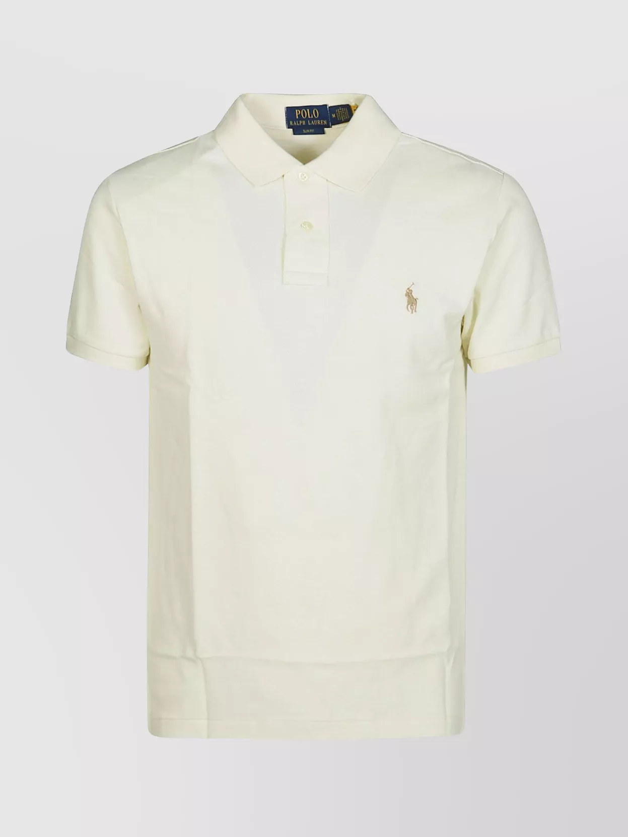Shop Polo Ralph Lauren Mm Polo Shirt With Short Sleeves And Ribbed Accents