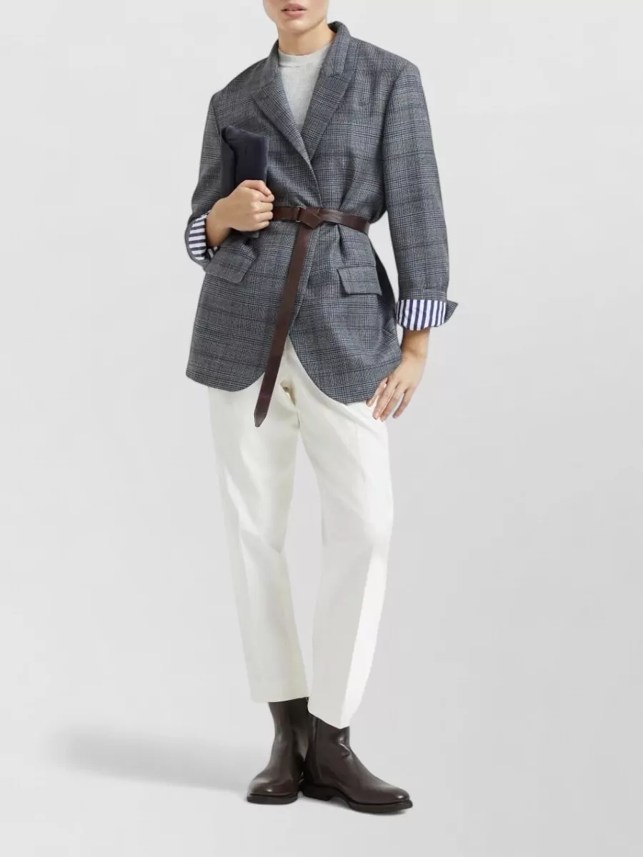 Brunello Cucinelli Cashmere Ribbed Slim-Fit 3/4-Sleeve Sweater