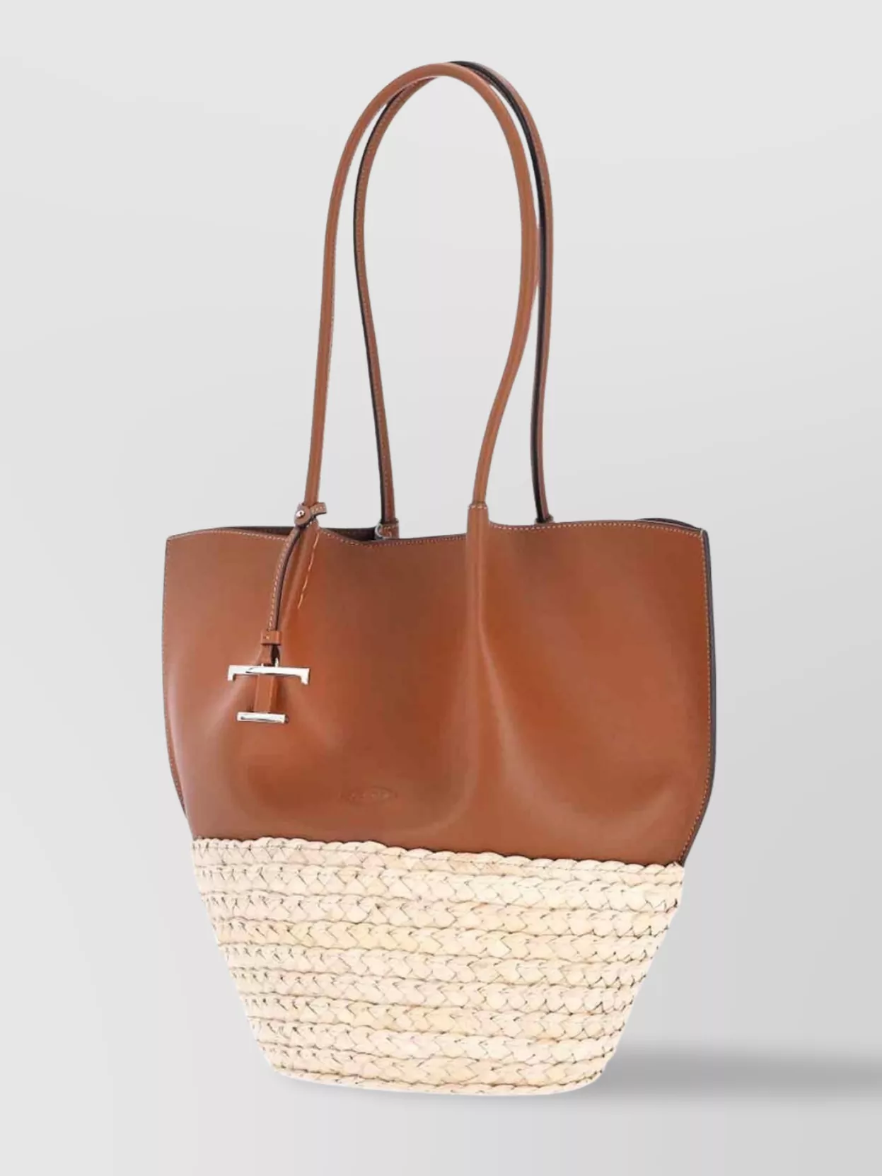 Shop Tod's Leather Tote Bag With Dual Handles And Structured Shape