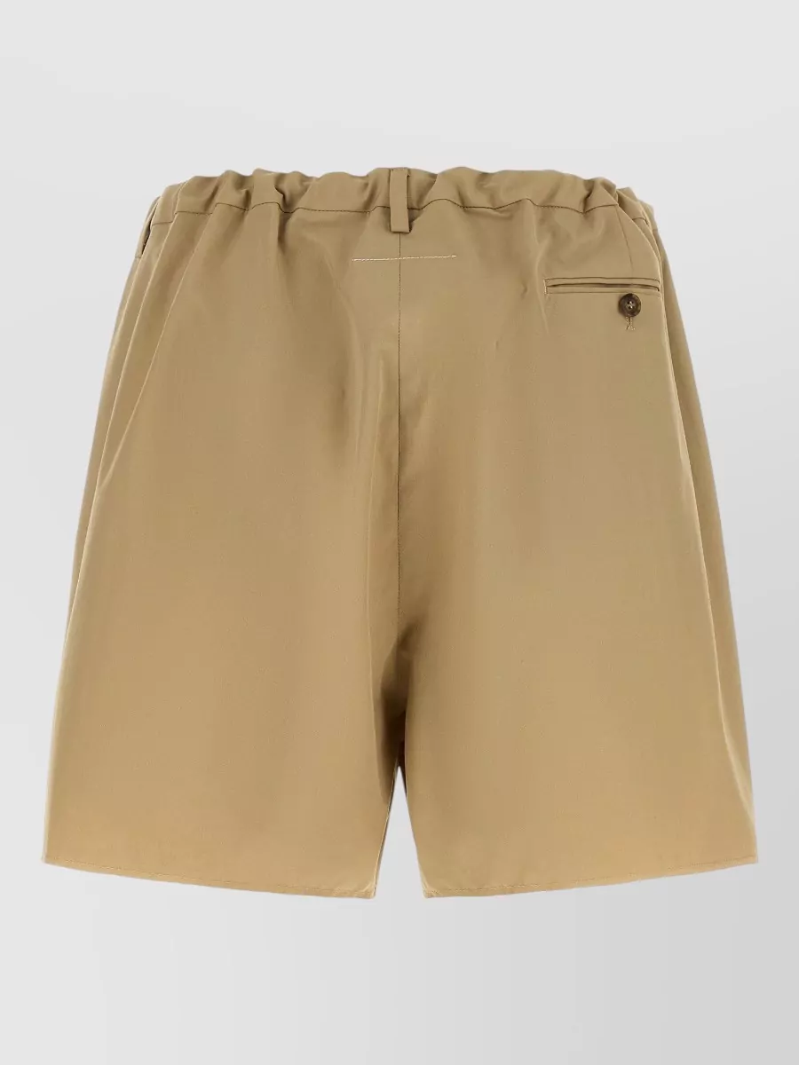Mm6 Maison Margiela Wide-Leg Cropped Shorts