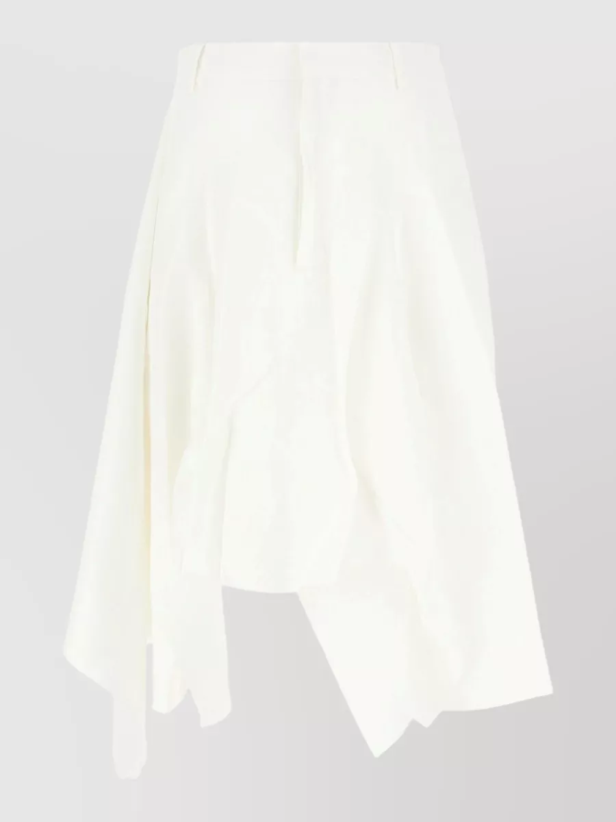 Niccolò Pasqualetti asymmetric linen blend skirt