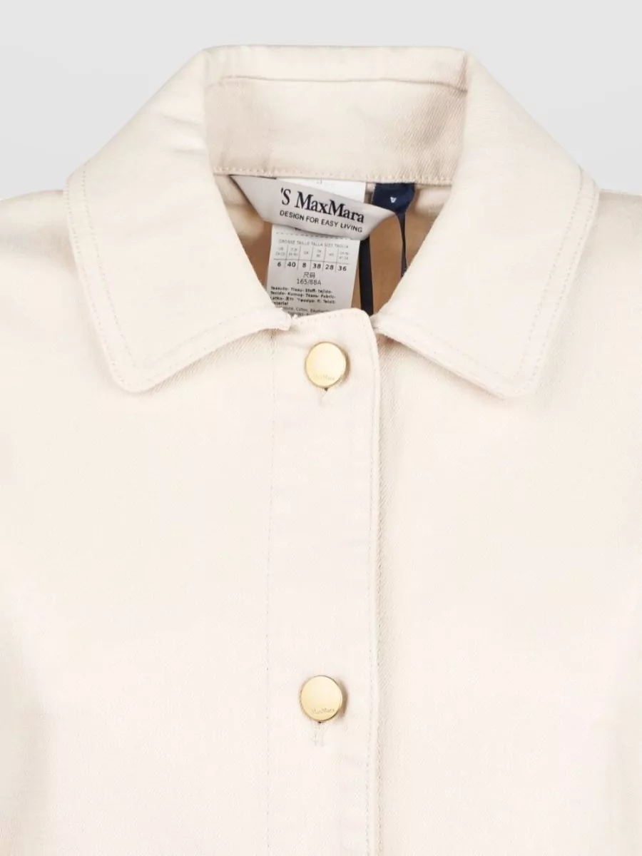 S Max Mara Silk Blend A Line Long Sleeve Dress