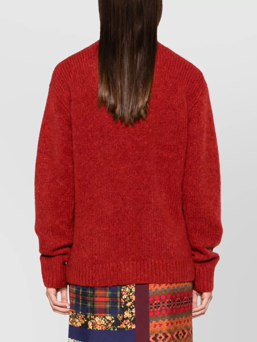 Dries Van Noten Alpaca-Blend Oversized V-Neck Cardigan