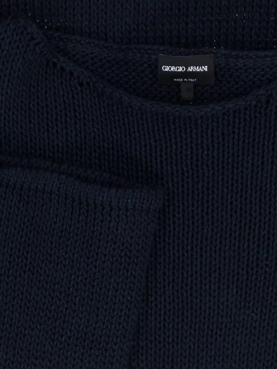 Giorgio Armani Crew Neck Sweater Long Sleeve Knit
