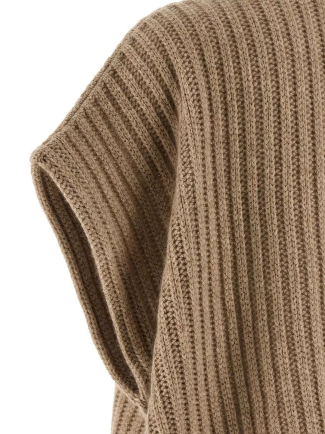 Brunello Cucinelli High Neck Sleeveless Cashmere Top