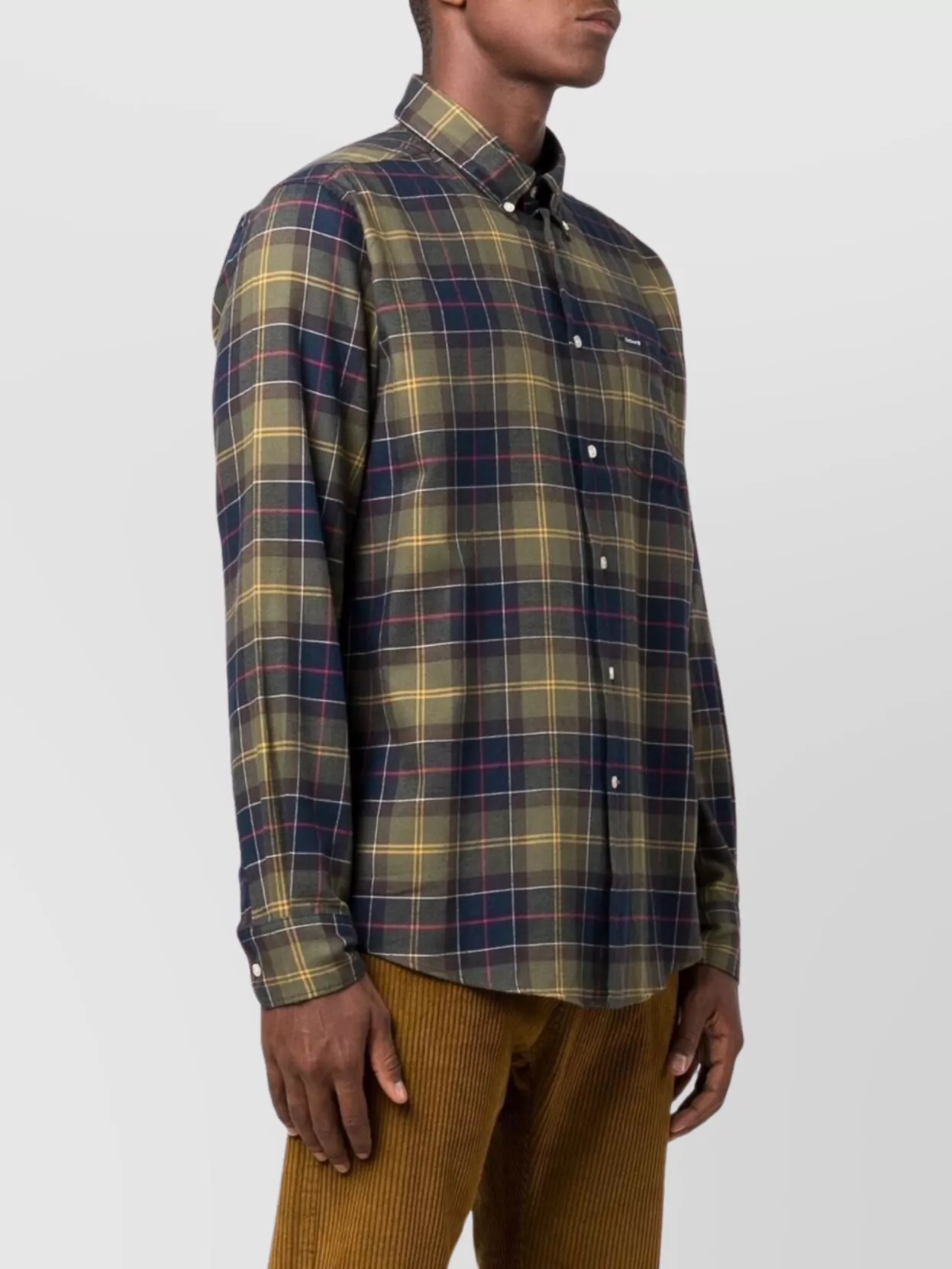 Barbour Fortrose Tartan Green Blue Shirt In Green