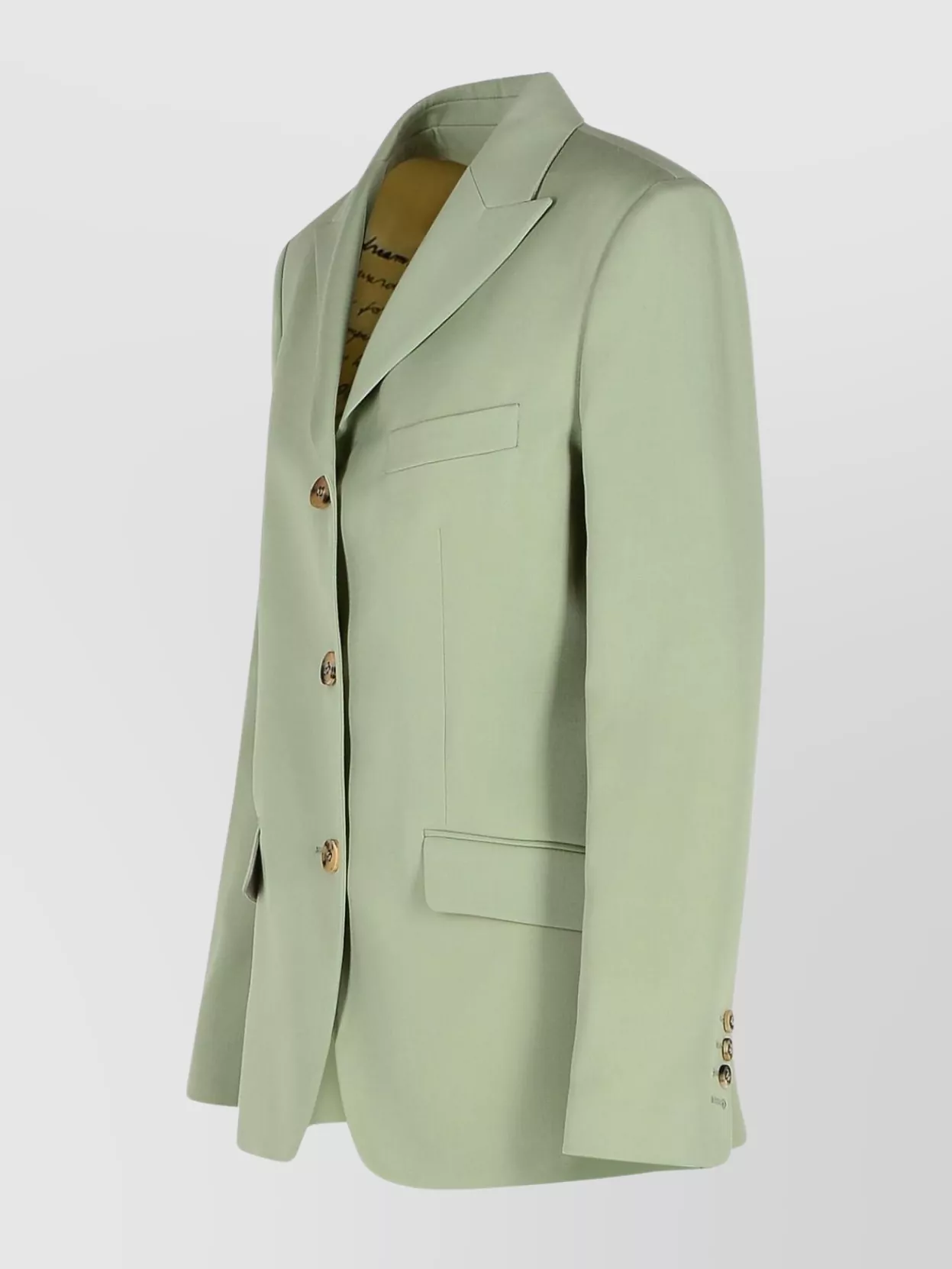 Golden Goose Women's Blazer Jacket In Sage-green Wool