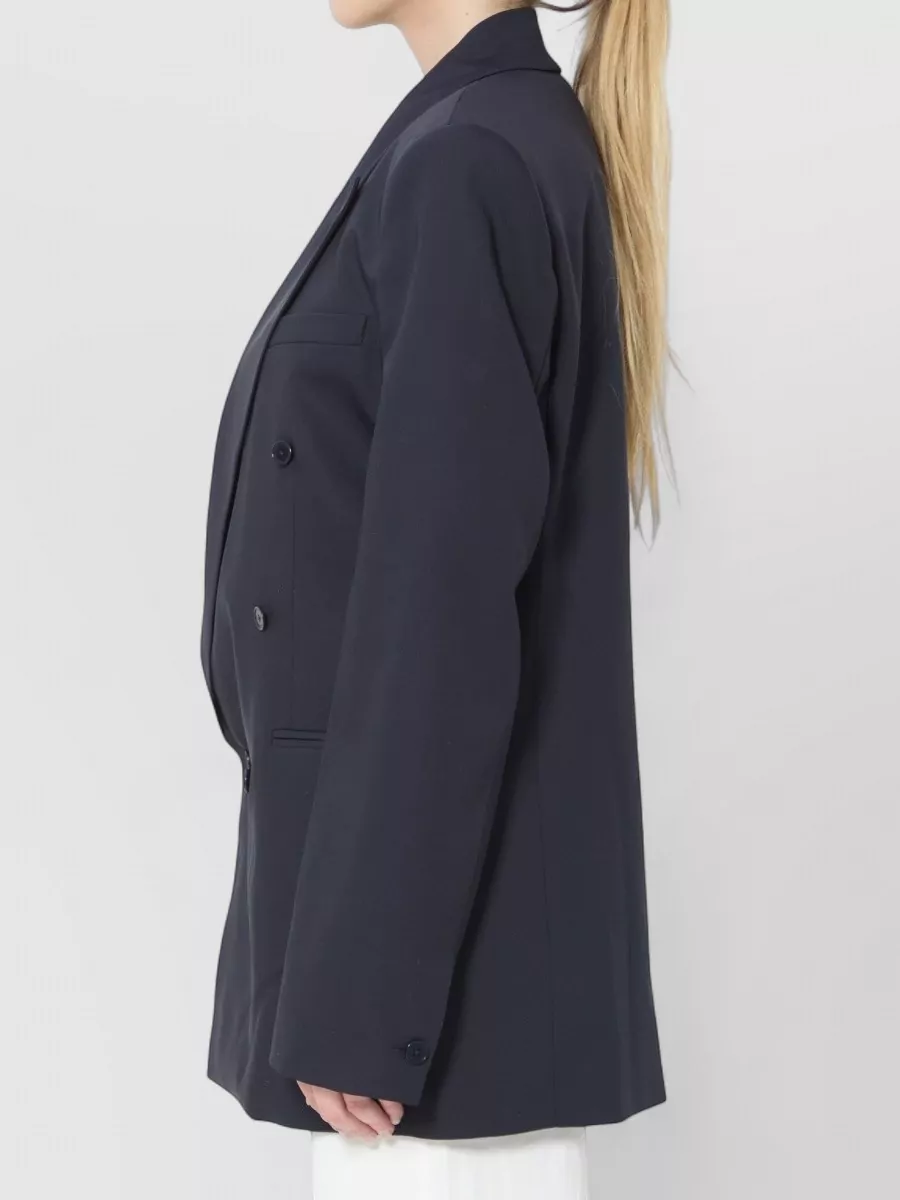 The Frankie Shop Wool Double-Breasted Blazer