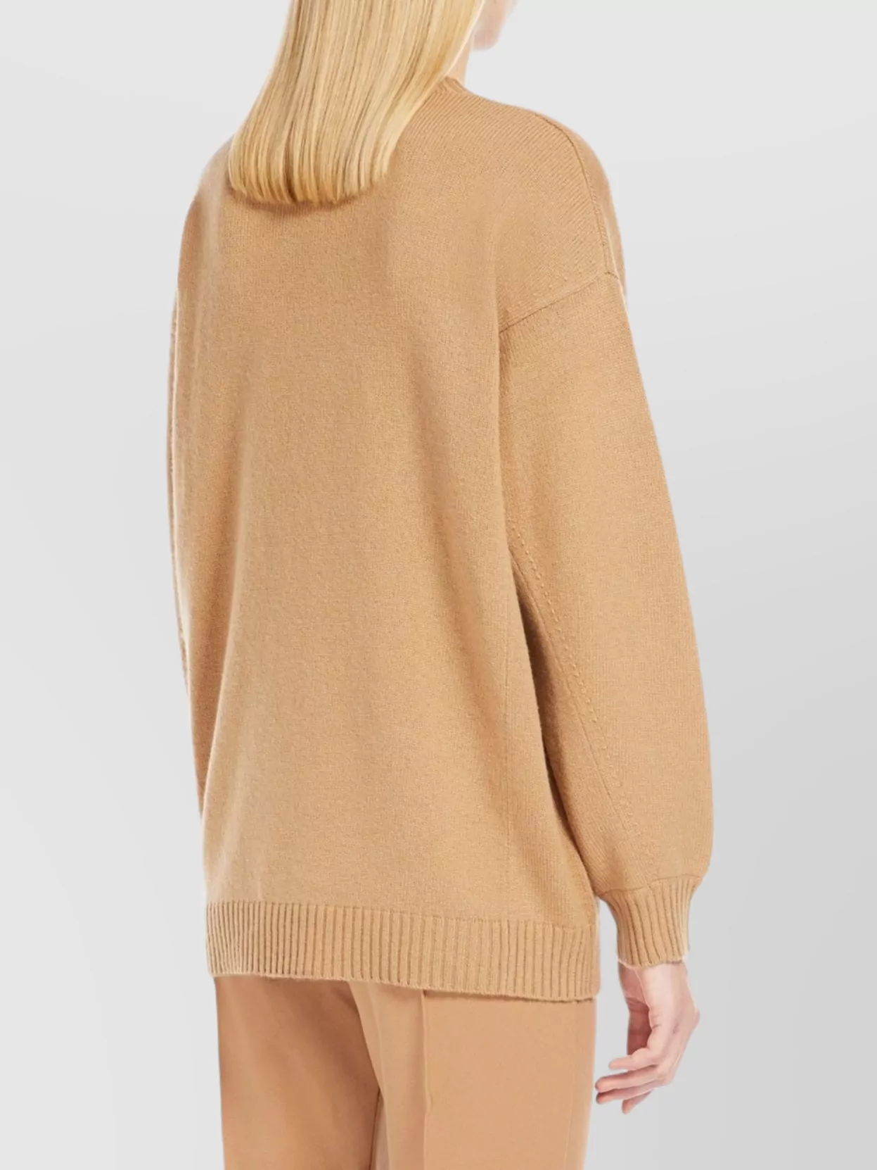 Max Mara Wool-and-cashmere-blend Sweater In Brown