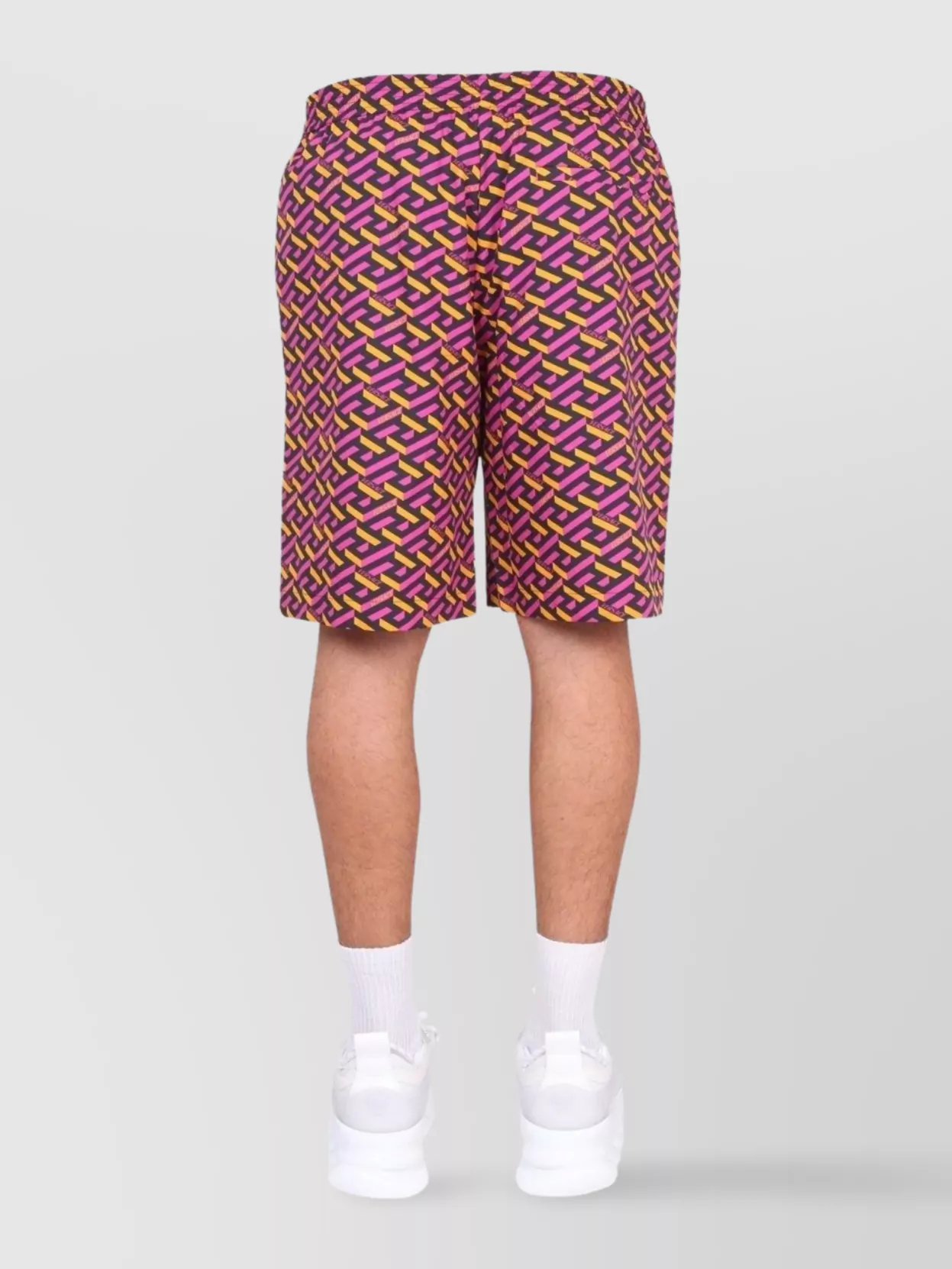 Versace Printed Shorts Featuring Elastic Waistband