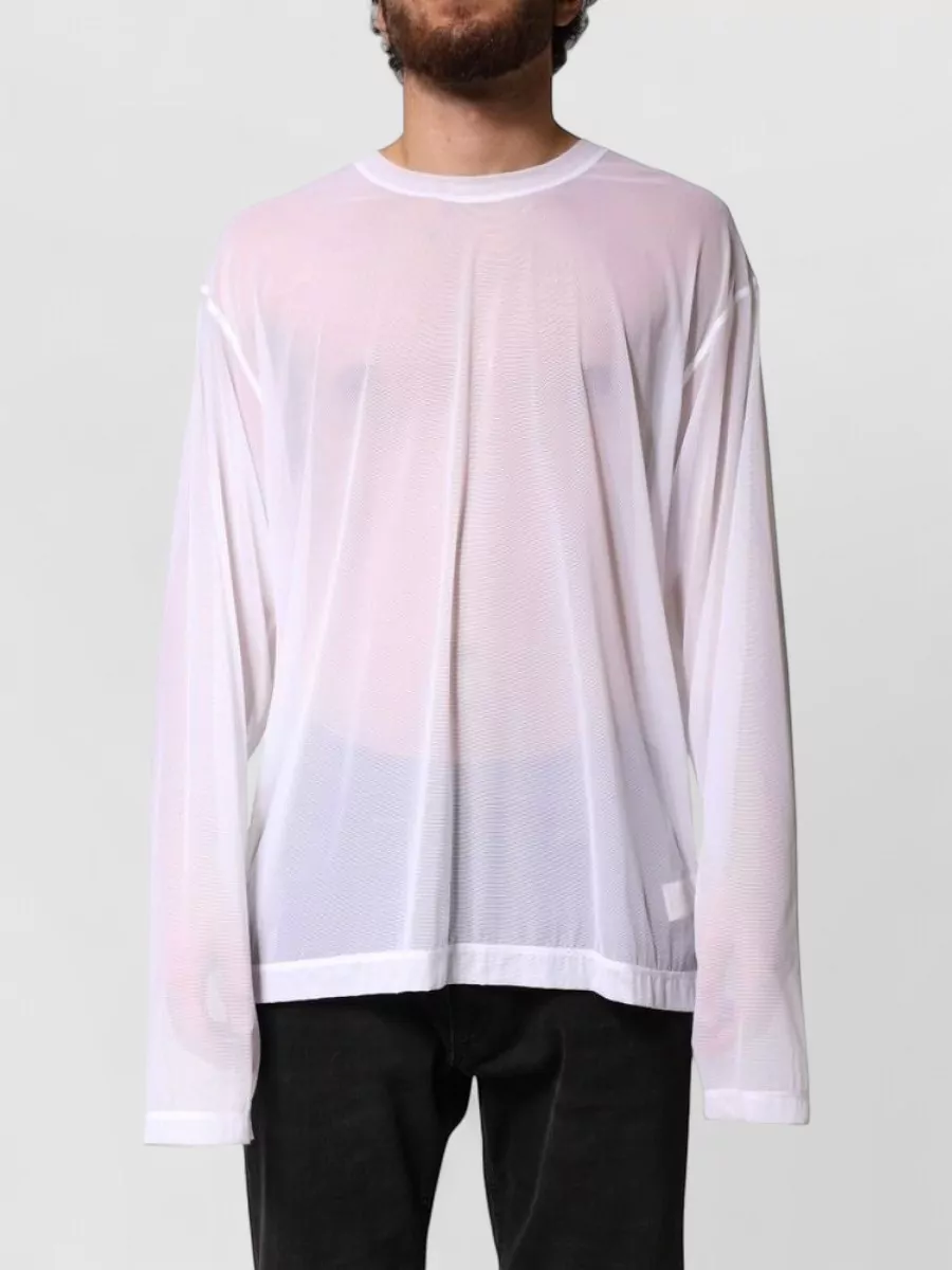 Dolce&Gabbana nylon long-sleeve crewneck t-shirt