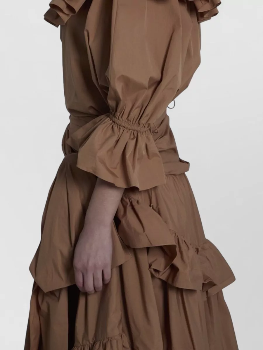 Chloé Cotton Asymmetric Tiered Maxi Skirt