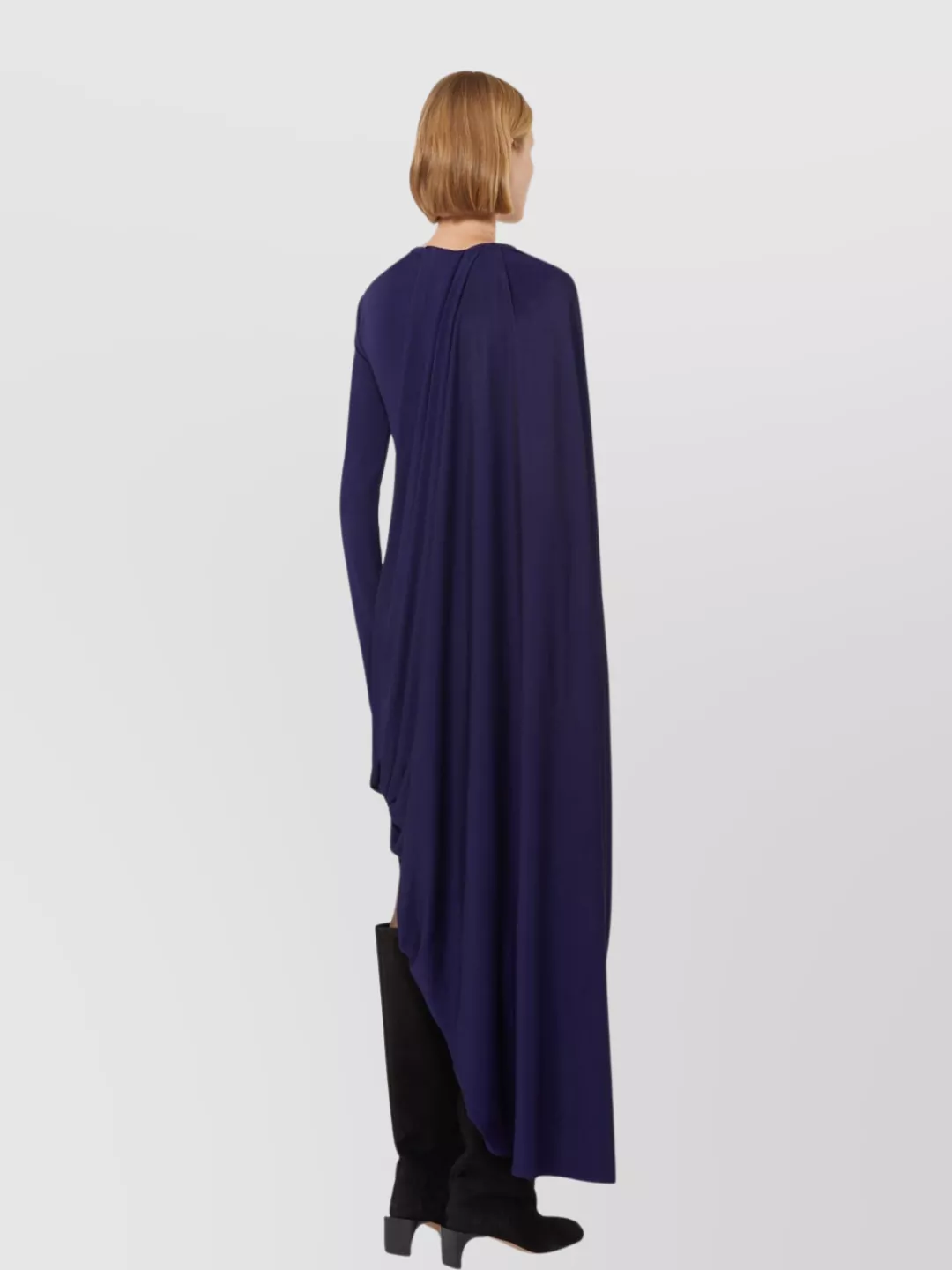 Sportmax Draped Asymmetrical Dress Side Slit