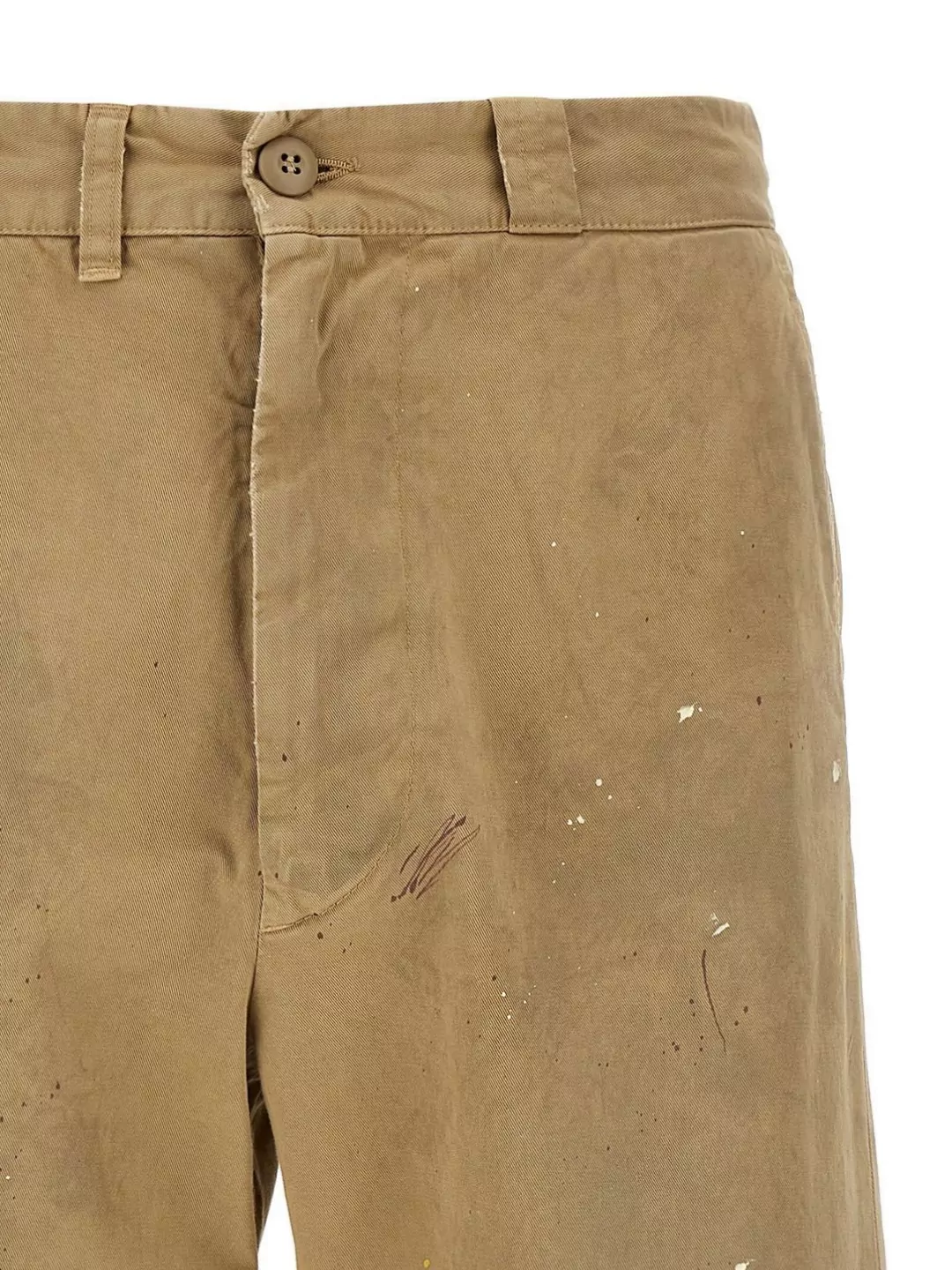 Mm6 Maison Margiela Belt Loops Paint Splatter Design Shorts