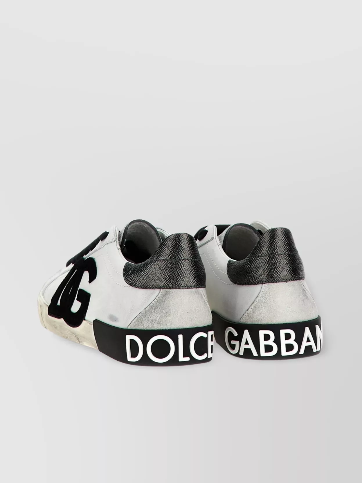 Dolce & Gabbana 'classic Portofino' Sneakers With Contrast Heel Tab