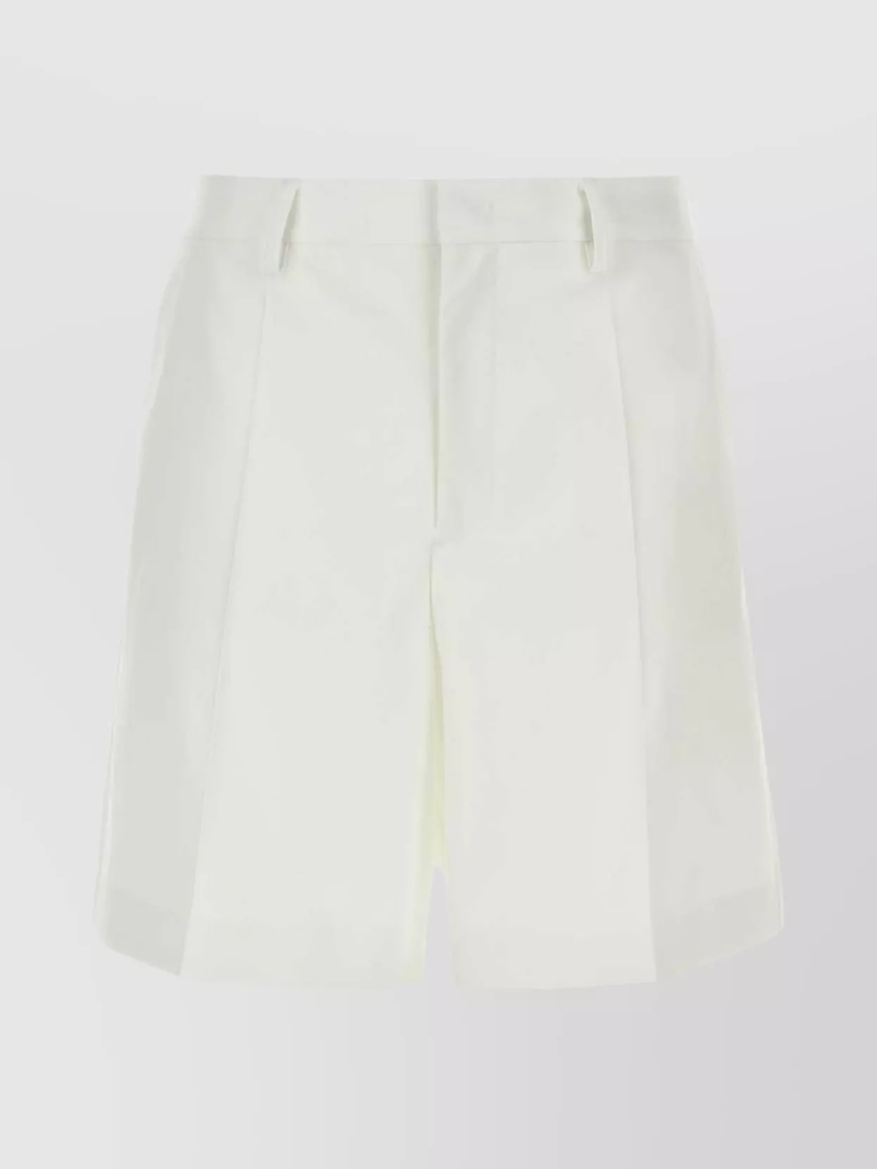 Shop Valentino Bermuda Shorts With Wide Leg Cut And High-waisted Design