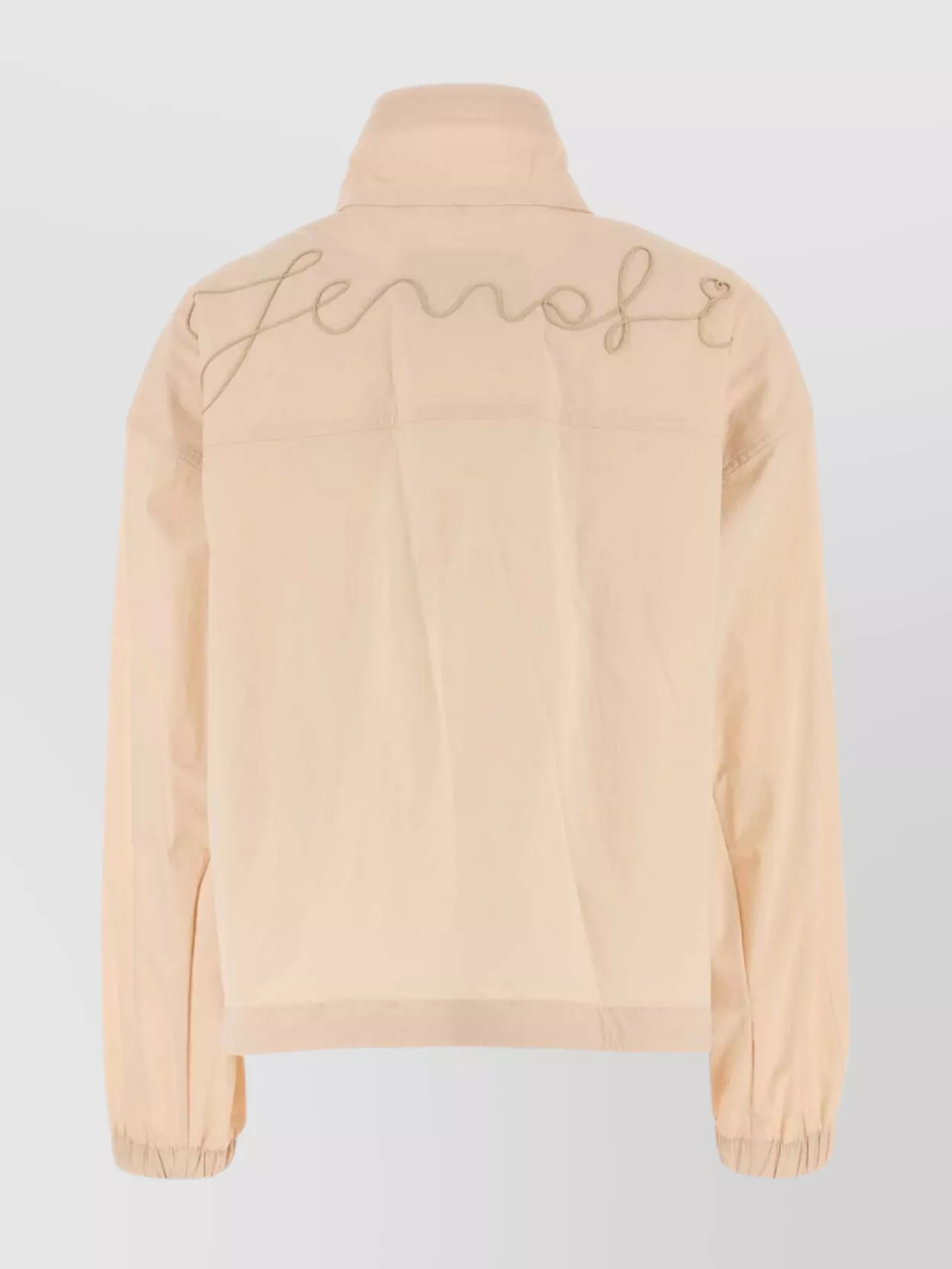 Fendi K-way Cotton Blend Elastic Cuffs In Neutral