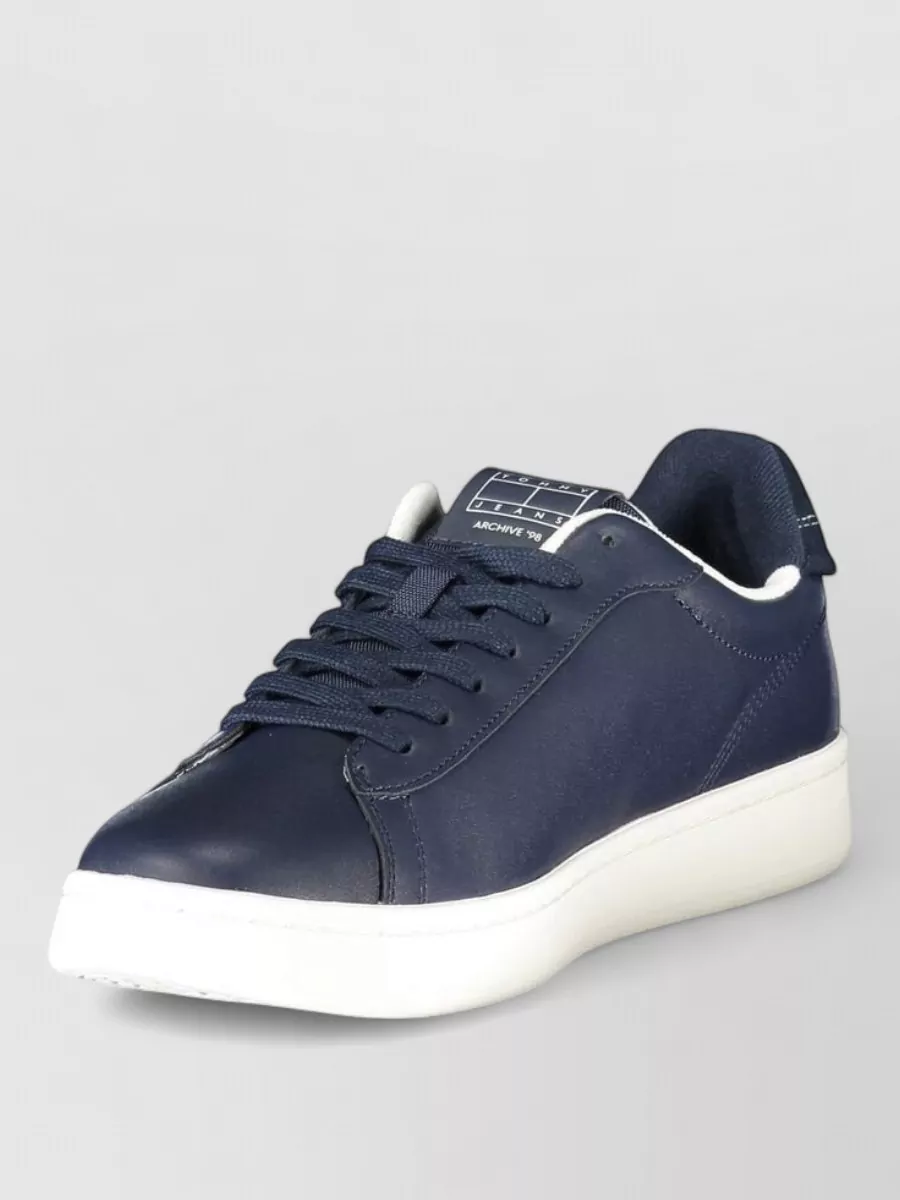 Tommy Hilfiger Leather Lace-Up Sneakers