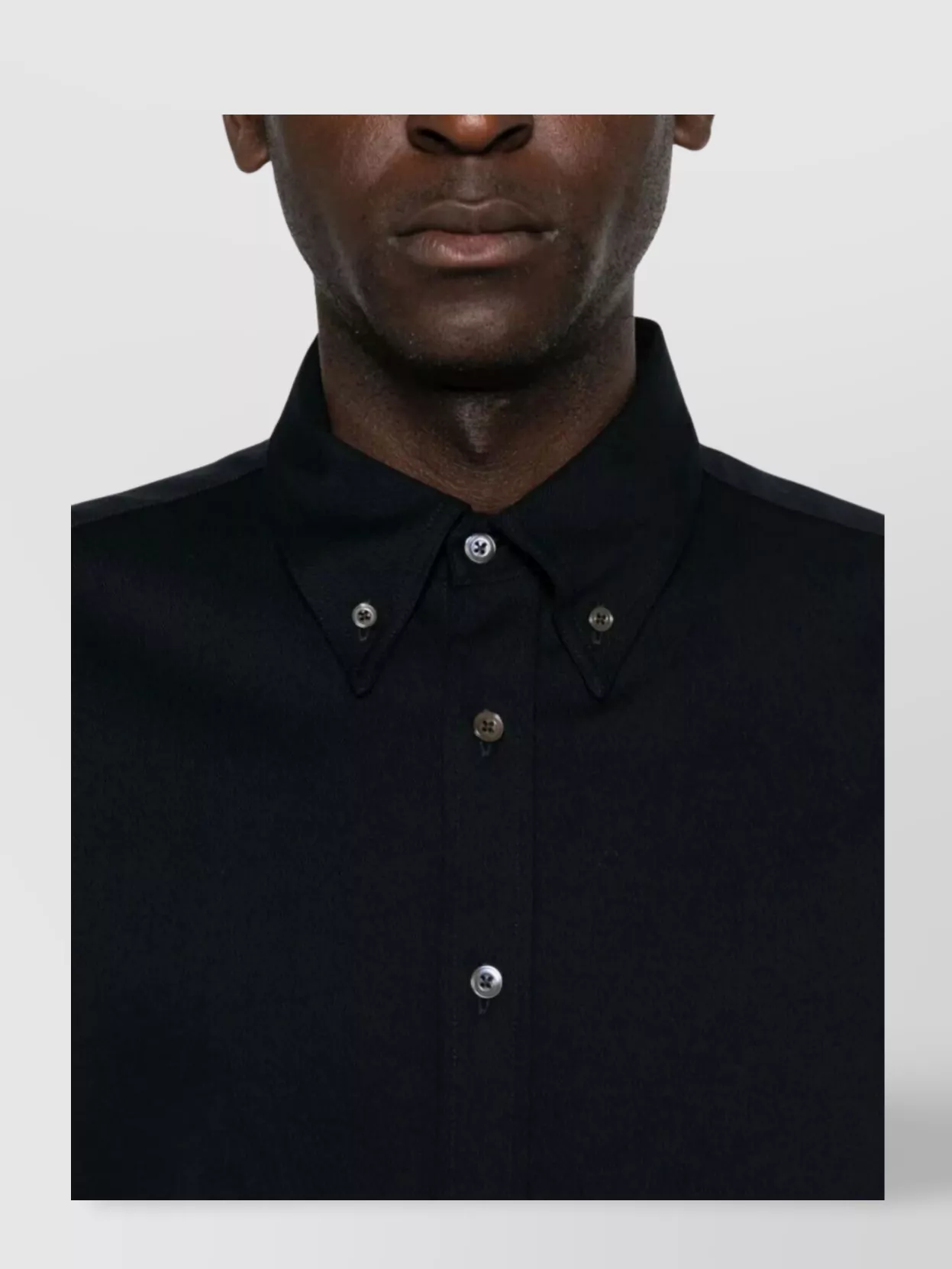 Cellar Door Button-Down Long Sleeve Shirt With Curved Hem