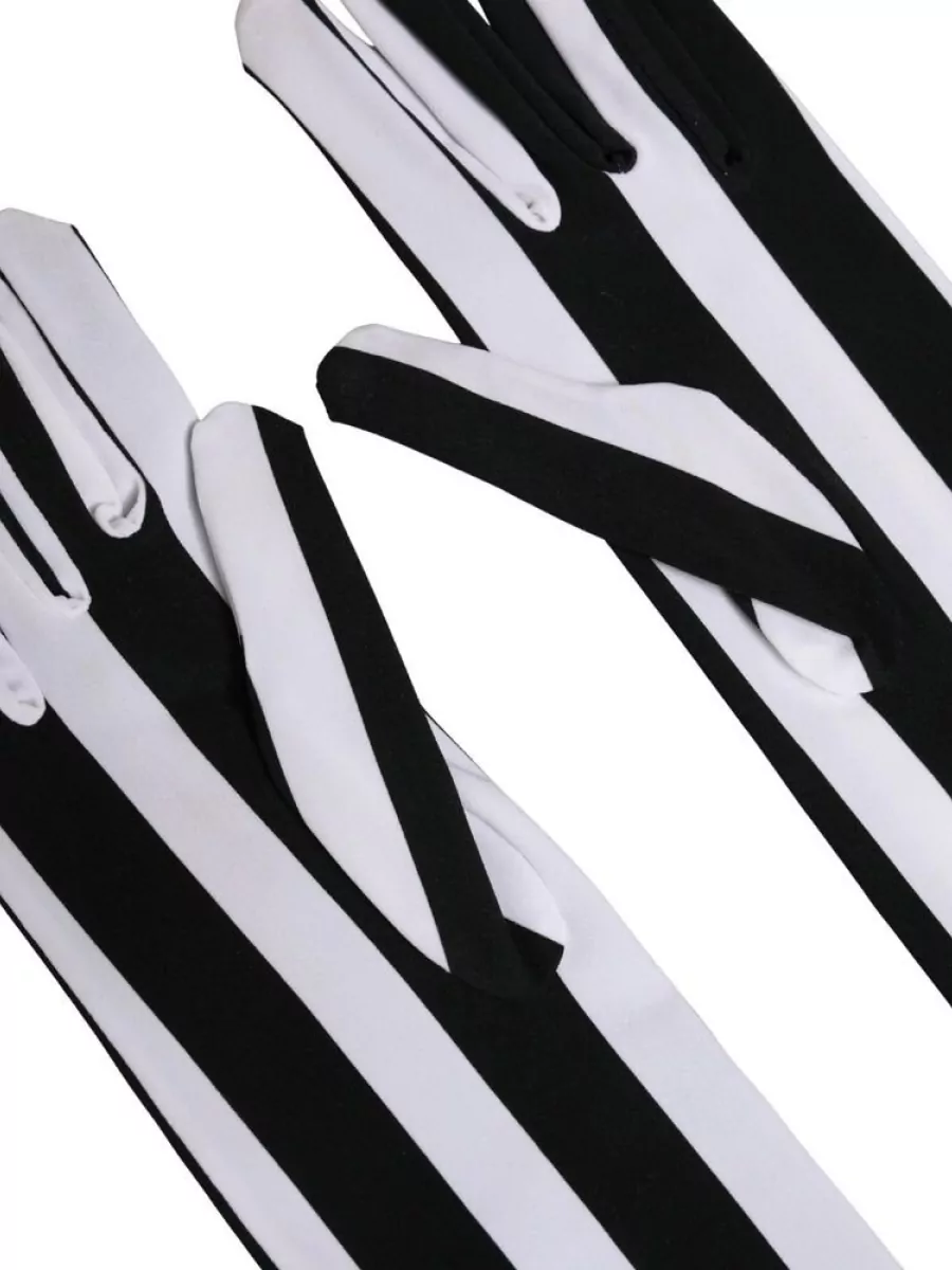 Dolce&Gabbana Striped Elbow-Length Gloves