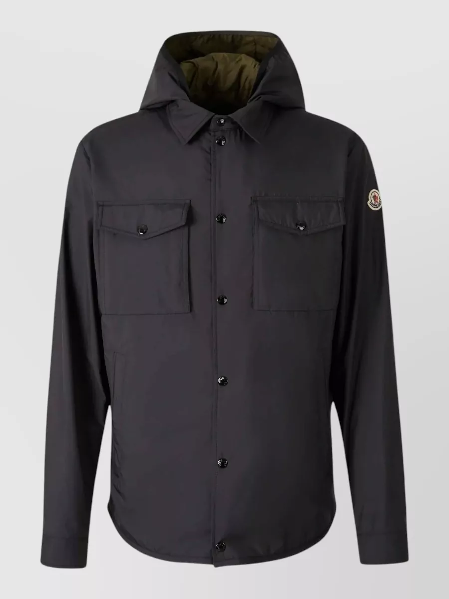 Moncler down hooded 2-in-1 jacket