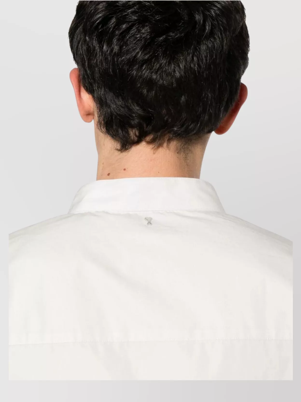 Ami Alexandre Mattiussi Ami Paris Mandarin Collar Shirt Clothing In White