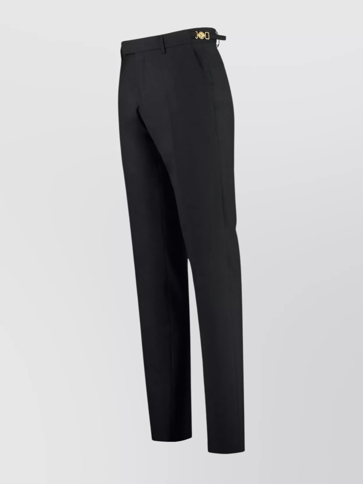 Versace Wool Trousers With Belt Loops And Pockets