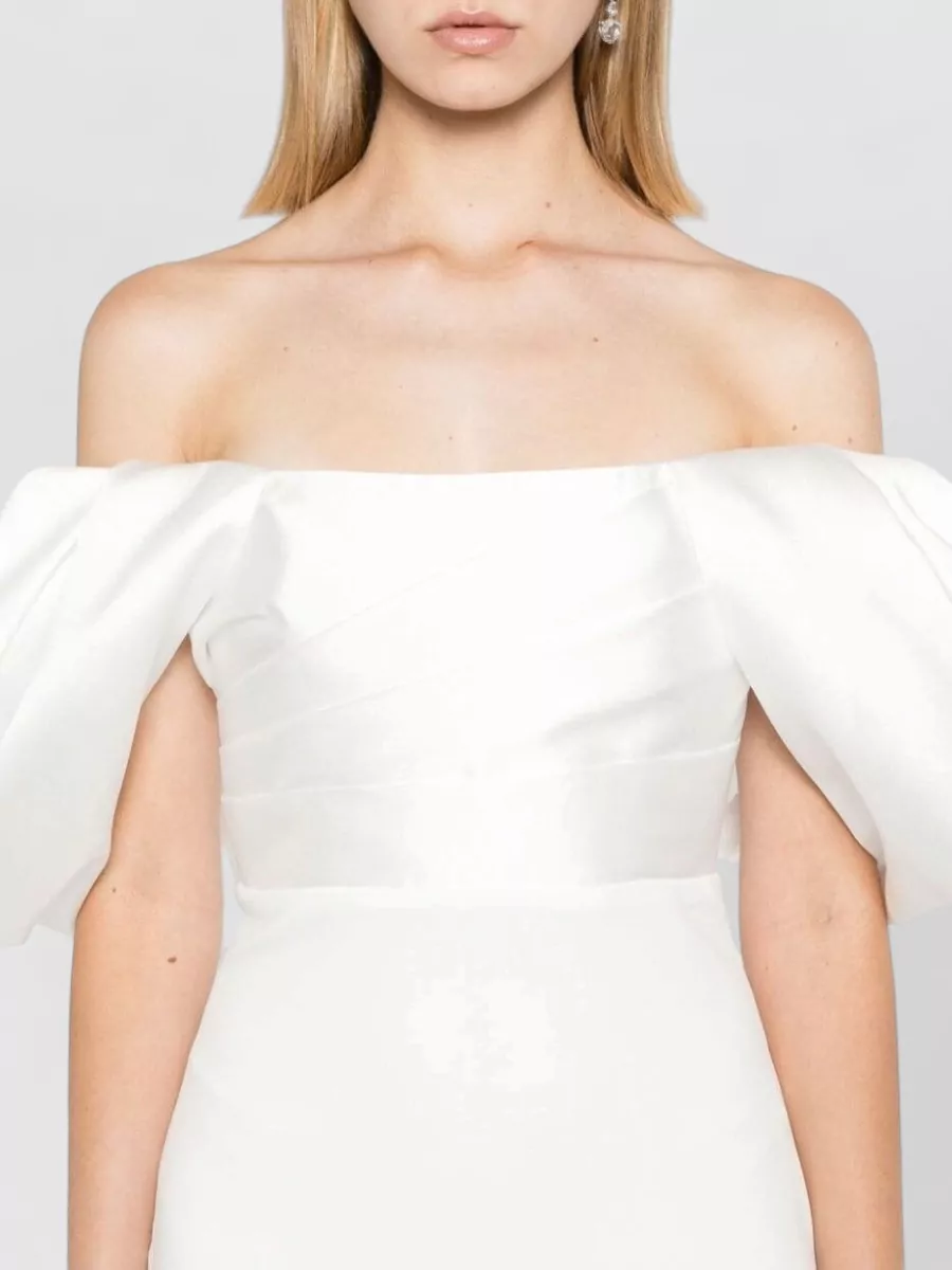 Solace London Strapless Off-Shoulder Maxi Dress