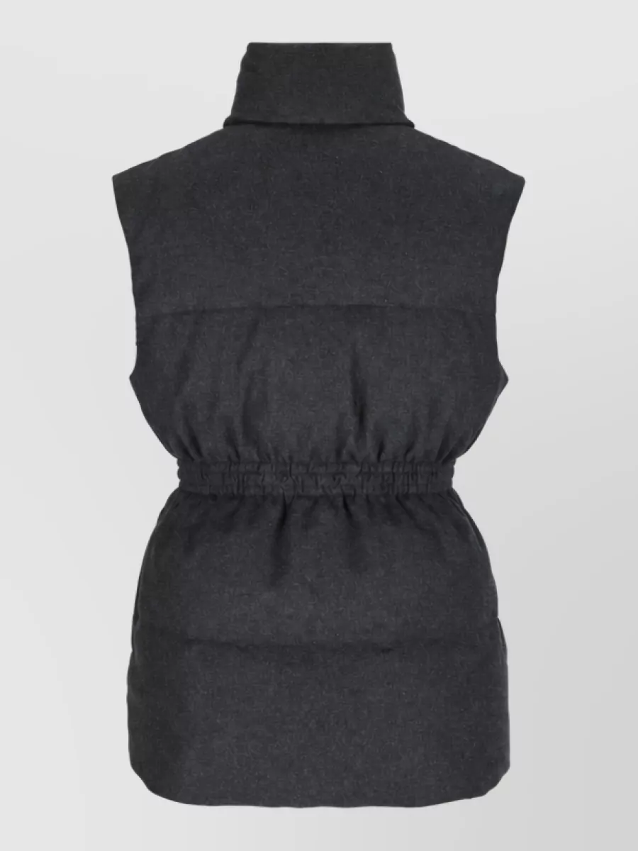 Prada Down Stand Collar Sleeveless Gilet