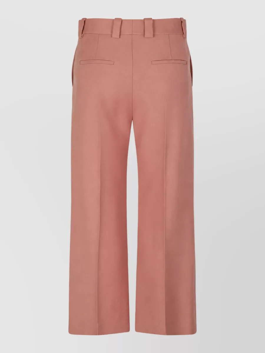 Chloé Wool flared wide-leg trousers