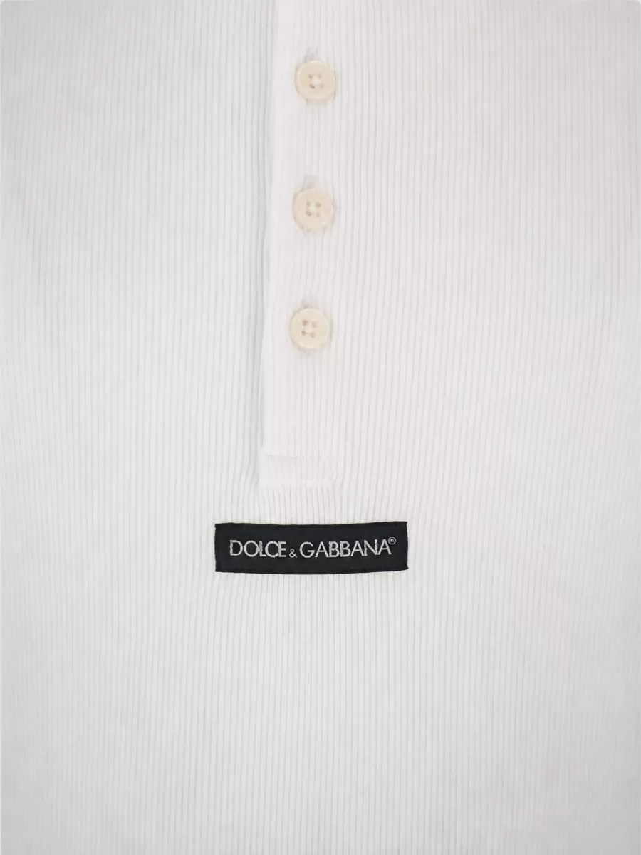 Dolce&Gabbana Cotton Ribbed Slim-Fit Long-Sleeve T-Shirt