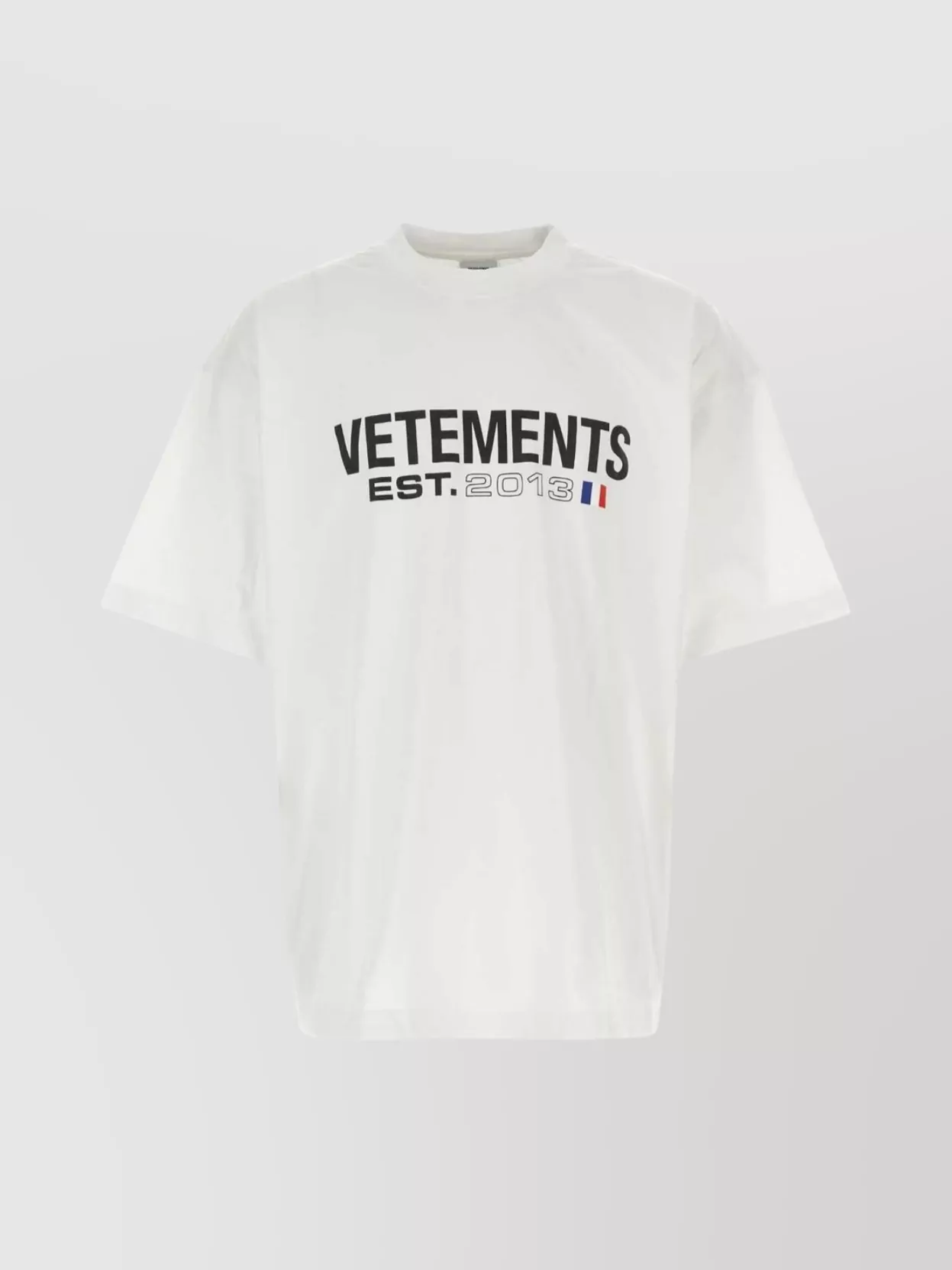Shop Vetements Oversize Crew Neck Cropped T-shirt