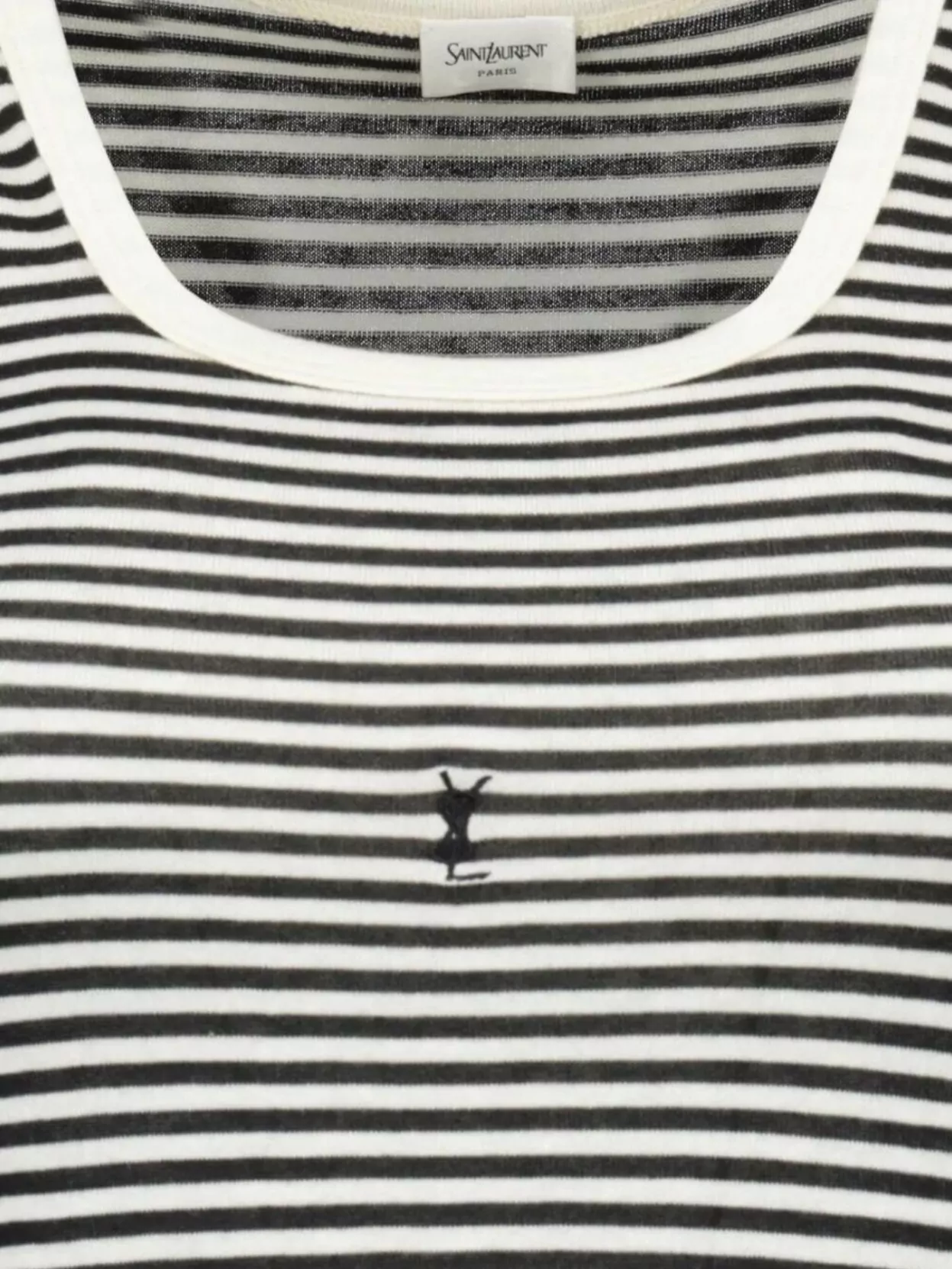 Saint Laurent Striped Tank Top Cassandre