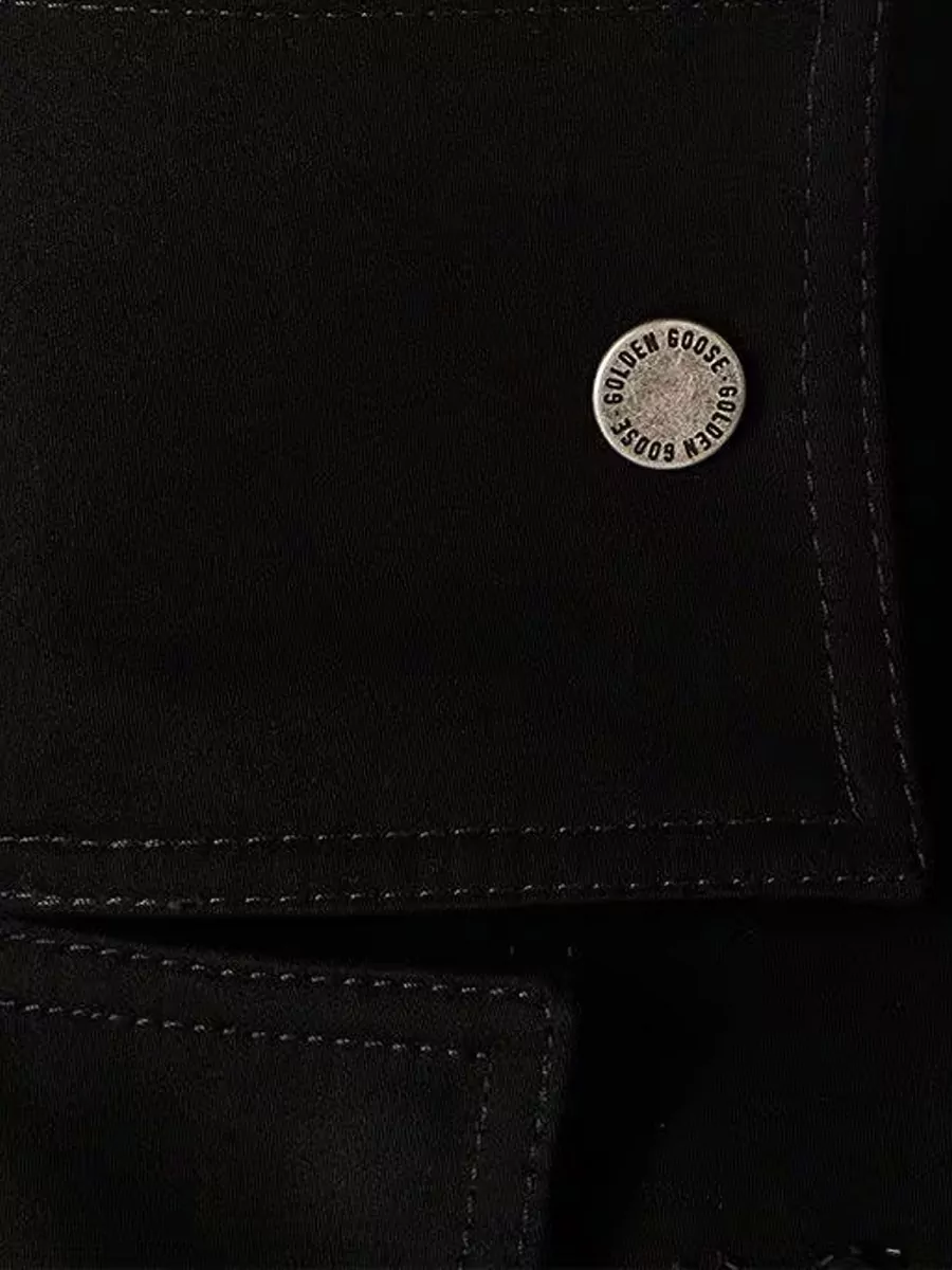 Golden Goose Blazer Elasticated Hem High Collar Pockets