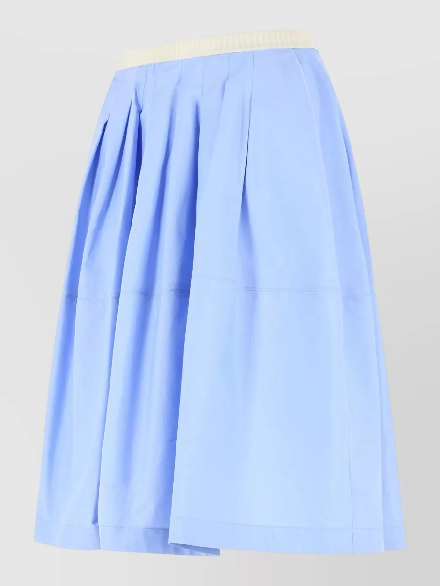 Marni Pleated Cotton Skirt