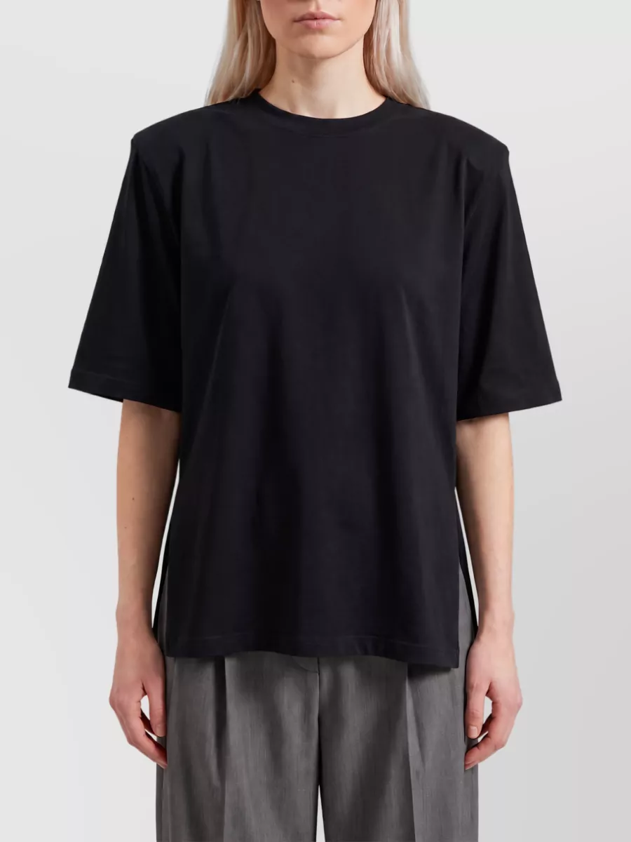 The Frankie Shop padded oversized cotton t-shirt