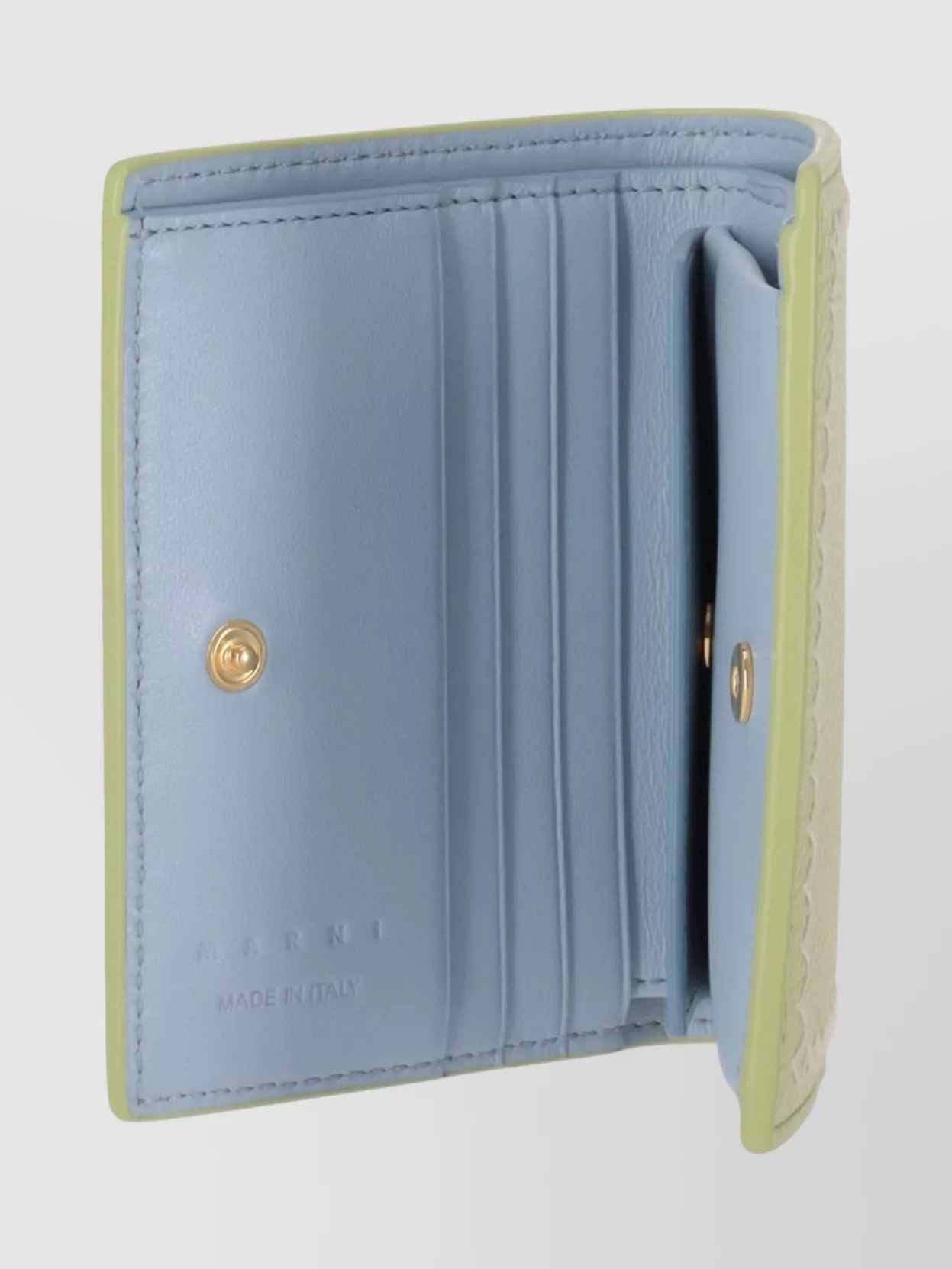 Marni Compact Wallet Featuring Contrast Stitching
