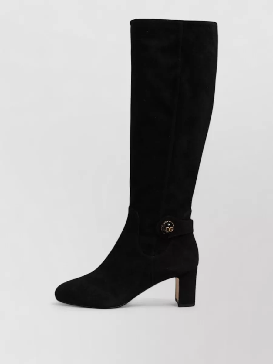Dolce&Gabbana Suede Knee-High Boots