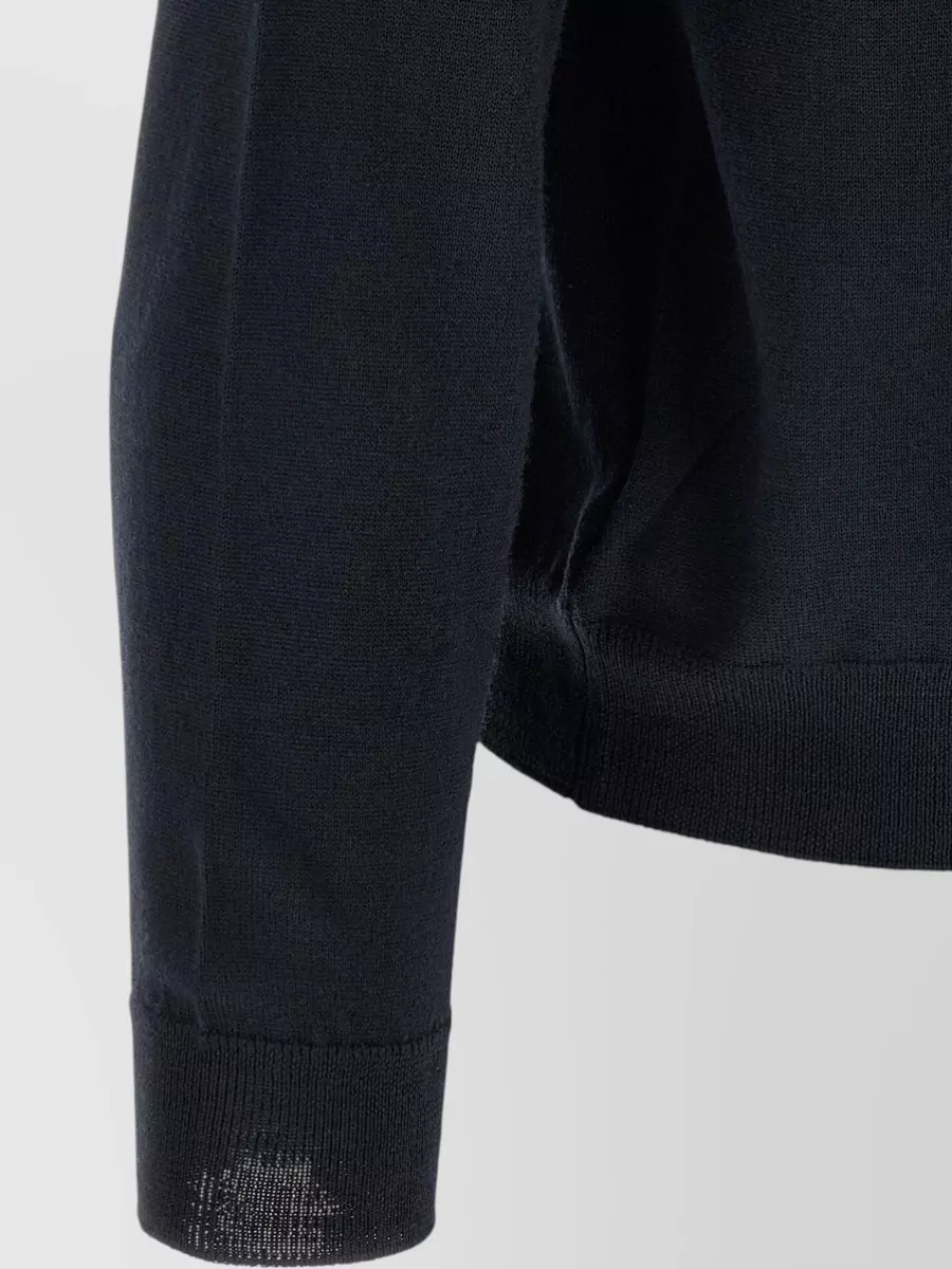 Zanone Virgin Wool Ribbed Turtleneck Sweater