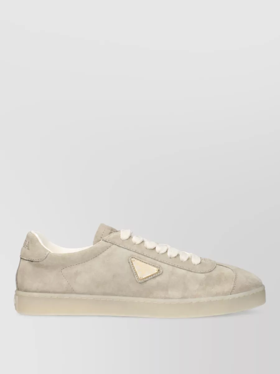 Prada Suede Leather Lace-Up Sneakers